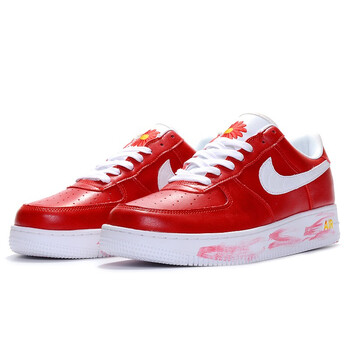 鞋棉鞋加厚跑步鞋子af1权志龙雏菊联名莆田 空军一号低权志龙雏菊红色