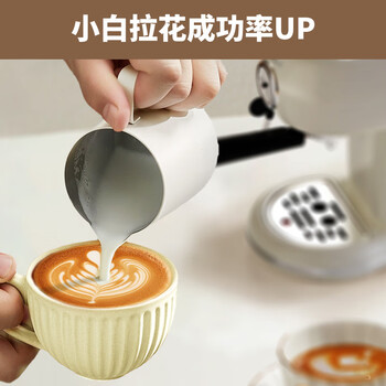 YOCOSODA优可萌新小白意式咖啡机浓缩家用小型全半自动蒸汽打奶泡小型半自动咖啡机 （咖啡机+磨豆机）