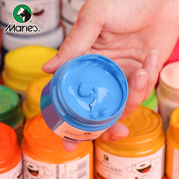 马利(Marie's)水粉颜料100ml中黄 大瓶罐装学生浓缩广告水粉画颜料 写生易清洗无异味儿童色彩颜料G-800 速写 马克笔绘画 马利(Marie's)水粉颜料100ml中黄 大瓶罐装学生浓缩广告水粉画颜料 写生易清洗无异味儿童色彩颜料G-800 速写 马克笔绘画