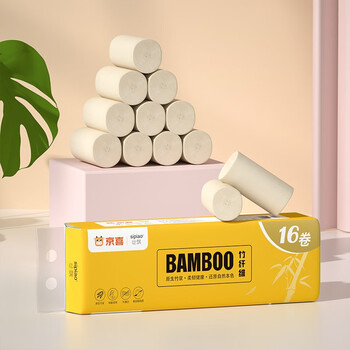 丝飘(sipiao)卷纸 厕纸 卷筒纸 厕所纸 定制款家庭实惠装 16卷
