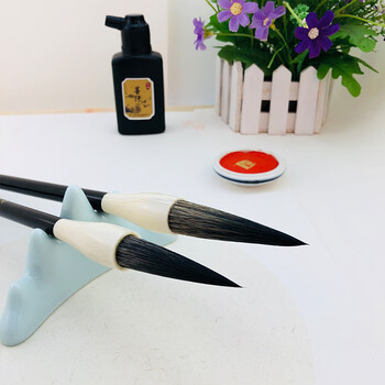 【全网低价，真便宜直播间】芬尚 文房四宝之毛笔 灰尾行草小 灰鼠长锋提斗毛笔 行书草书篆隶大字对联国画