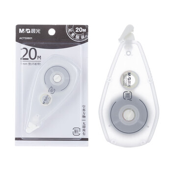 晨光（M&G）文具20m*5mm一体拨盖修正带 学生磨砂款涂改带 無系列顺滑隐形改正带 单支装