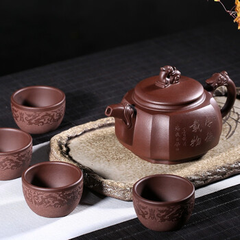 四方抽角紫砂壶价格报价行情- 京东