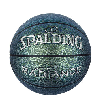 斯伯丁潮流珠光系列成人室内7号PU材质篮球77-382Y猫眼绿
