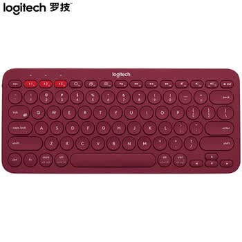 罗技（Logitech）时尚系列 K380 无线键盘 蓝牙办公键盘 便携超薄键盘 笔记本键盘 红色 79键