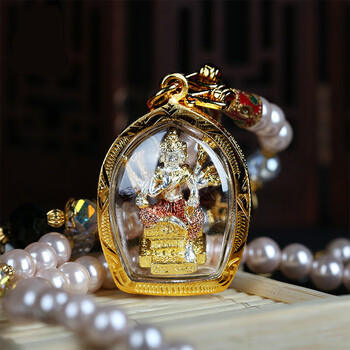 泰国佛牌四面佛 招财转运事业爱情健康助姻缘平安佛牌 泰国项链 鎏金