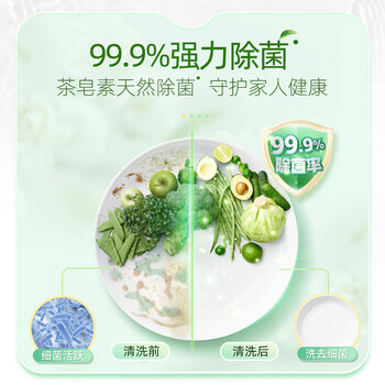 立白 茶籽洗洁精2.9kg A类去污洁净99%除菌去油快不伤手洗涤灵洗碗液 立白 茶籽洗洁精2.9kg A类去污洁净99%除菌去油快不伤手洗涤灵洗碗液
