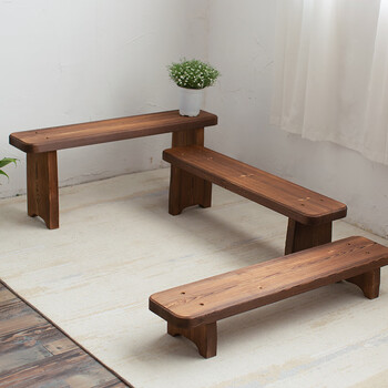 防腐木换鞋凳长凳子户外长椅子庭院阳台长板凳花园长凳实木长条凳 长