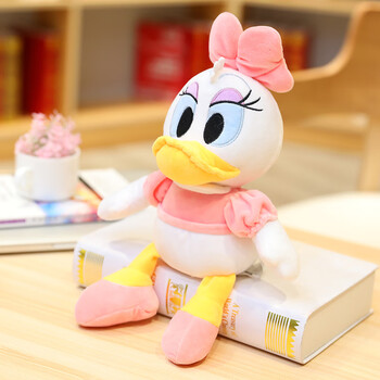 米老鼠毛绒玩具唐老鸭黛丝布娃娃玩偶抱枕迪士尼粉色黛丝正版30厘米