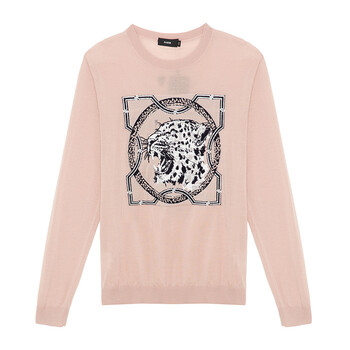 rare威雅男装 情侣款 秋冬新款男士羊毛衫立体图案修身圆领针织毛衫