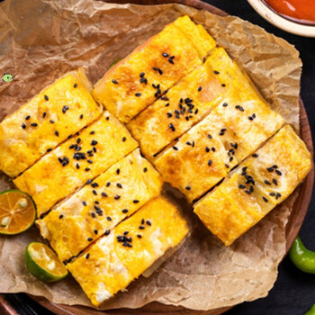 正宗东北烤冷面皮真空烤冷面片家用家庭装送酱料速食小吃批发烤冷面1