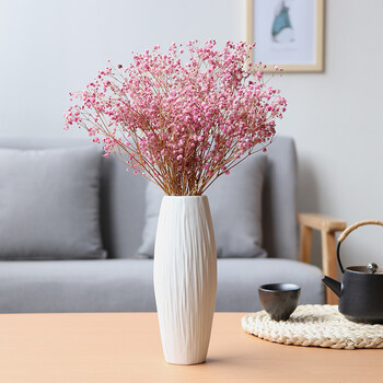 木子西年北欧小号陶瓷花瓶摆件满天星干花假花仿真花插花水培花器客厅餐桌家居装饰品 小号花瓶 绻缱 不含花 高约厘米 图片价格品牌报价 京东