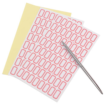 递乐 3840枚26mm×15mm不干胶标签贴纸定制自粘性标贴 64枚/张 60张/包 4621红色