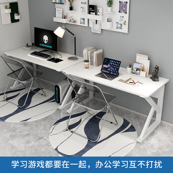 雅美乐电脑桌家用办公简约加厚学习桌 白色 YDNZ2208