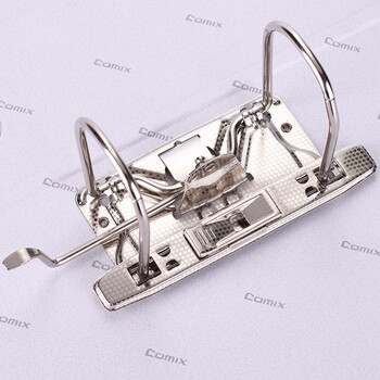 齐心（COMIX） 2寸加厚欧式快劳夹A4文件夹带孔资料夹两孔活页夹背宽55mm容纸宽度35mm黑色 办公文具A105N