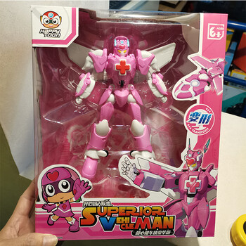 开心超人联盟玩具 开心超人联盟豪华版开心机车侠五合体变形汽车 甜心