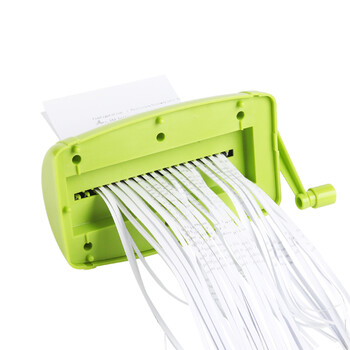 仲林(Nakabayashi)桌面手摇碎纸机小型粉碎机办公家用迷你碎纸机快速粉碎作业文件 绿色 NSH-S01GN 仲林(Nakabayashi)桌面手摇碎纸机小型粉碎机办公家用迷你碎纸机快速粉碎作业文件 绿色 NSH-S01GN