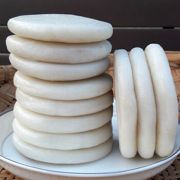 手工糯米糍粑送黄豆面小吃年糕糯米粑粑2斤实惠装原味糍粑不送豆面