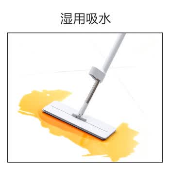 京东京造抗菌升级替换拖布*3个 免手洗家用一拖净无水印 适配平板拖把36cm