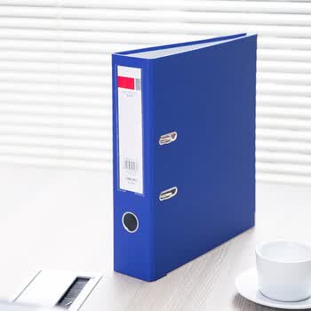 得力(deli)5481加厚经济型快劳夹/文件夹 A4两孔活页夹打孔夹收纳办公试卷分类整理资料夹 蓝色 6只装