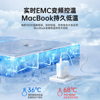 绿巨能（llano）苹果笔记本电脑充电器85W氮化镓MacBook Pro A1398/A1424/MC975 电源适配器磁吸线 20V4.25A
