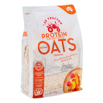 红色拖拉机澳洲进口即食免煮 冲饮谷物 早餐麦片蛋白燕麦片750克/袋 红色拖拉机澳洲进口即食免煮 冲饮谷物 早餐麦片蛋白燕麦片750克/袋