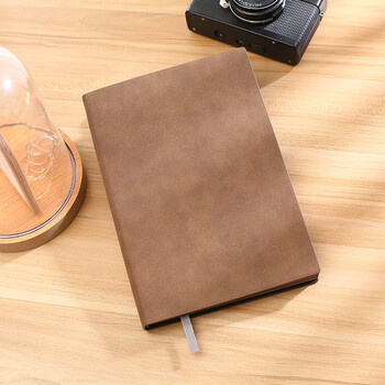 京屿a5空白笔记本子软皮质复古绘画手绘无格子插画白纸日记本文艺精致