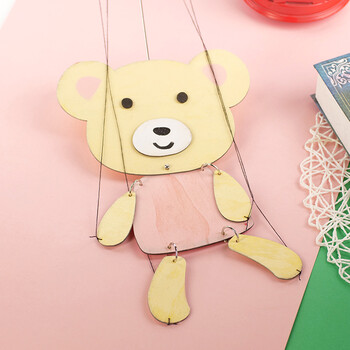 提线木偶人偶玩具皮影四肢能动卡通小动物幼儿园表演道具12生肖diy