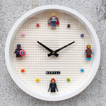 【限·时·秒·杀】积木挂钟 原创新品兼容积木人仔挂钟diy儿童礼物
