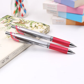 派通（Pentel）PL75自动铅笔 0.5mm不易断芯学生绘图考试专用活动铅笔尾带橡皮 红色单支装