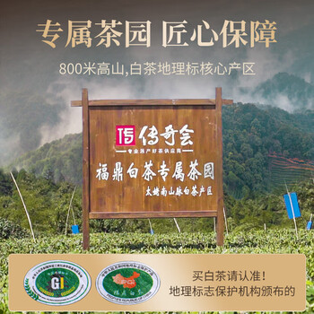 传奇会茶叶福鼎白茶白牡丹木箱散茶老白茶礼盒装500g自己喝送礼