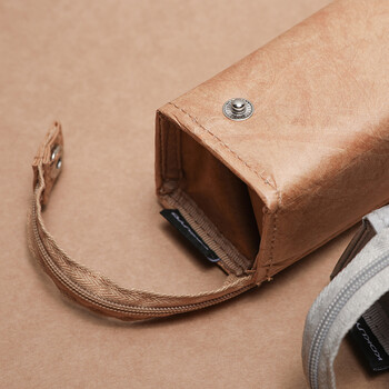 国誉（KOKUYO）大容量笔袋笔盒文具袋复古200×50×50mm茶色1个装WSG-PCT22S