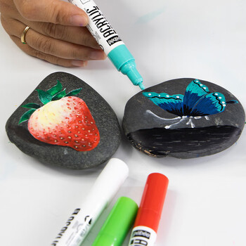 贝碧欧(Pebeo)【卢浮宫修复合作伙伴】24色A丙烯马克笔套装写生美术画画绘画画笔水彩笔美育