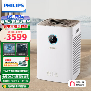 飞利浦（PHILIPS）空气净化器 除甲醛分解 除细菌除异味除过敏原 家用大空间 京东小家智能生态 AC6678/00