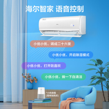 海尔（Haier） 大1匹 静悦新一级变频省电 冷暖卧室空调挂机光感护眠 KFR-26GW/B1KGC81U1 国家政府补贴以旧换新