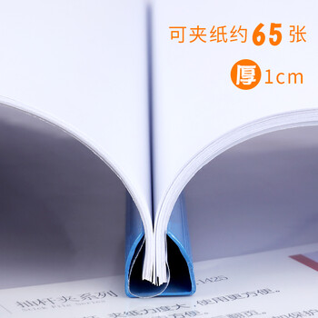 递乐  A4透明抽杆夹/文件夹/拉杆夹/报告夹 办公用品文具10个装 1405红色