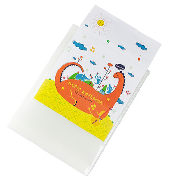 金得利CF812乐谱夹夹子a4乐谱琴阅谱资料音乐册可修改钢琴架子鼓可爱多层插页文件透明改谱本不反光颜色随机