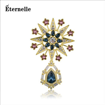 法国永恒eternelle欧版优雅胸针秋冬大衣配饰女胸花原创设计宴会首饰