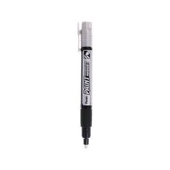 派通（Pentel ）彩色圆头油漆笔 防水速干记号笔粗头大字广告笔MMP20 银色单支装