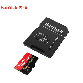 闪迪（SanDisk）256GB TF（MicroSD）内存卡 A2 4K V30 U3 C10 至尊超极速移动存储卡 读速200MB/s 写速140MB/s