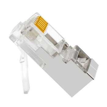 礼嘉 LJ-DC100 镀金6P6C屏蔽加长电话水晶头 六芯语音RJ12电话线插头 6芯线数控接头 屏蔽抗干扰 100个/包 礼嘉 LJ-DC100 镀金6P6C屏蔽加长电话水晶头 六芯语音RJ12电话线插头 6芯线数控接头 屏蔽抗干扰 100个/包