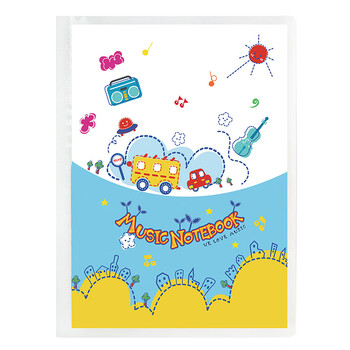 金得利CF812乐谱夹夹子a4乐谱琴阅谱资料音乐册可修改钢琴架子鼓可爱多层插页文件透明改谱本不反光颜色随机