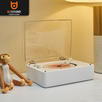 贝德SG1883A一体式CD机蓝牙CD蓝牙播放机唱片机造型音响cd机桌面音响颜值复古音响