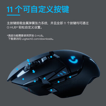 罗技(G)G502无线鼠标电竞游戏鼠标有线无线双模机械人体工学鼠标自定义配重桌垫电竞套装 1号会员店专供款 罗技(G)G502无线鼠标电竞游戏鼠标有线无线双模机械人体工学鼠标自定义配重桌垫电竞套装 1号会员店专供款