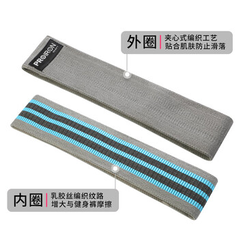 PROIRON普力艾 弹力带力量训练健身阻力带瑜伽练腿练臀弹力圈灰120磅 PROIRON普力艾 弹力带力量训练健身阻力带瑜伽练腿练臀弹力圈灰120磅