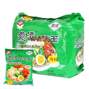 龙潭 方便面 老北京方便面 密云特产 海鲜面 95g*6袋/包