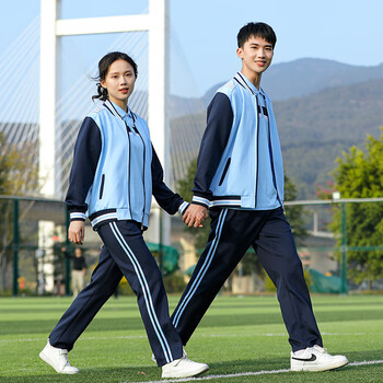 pf)中小学生校服春夏套装初一年运动会开幕式高中南韩丝体操表演班服