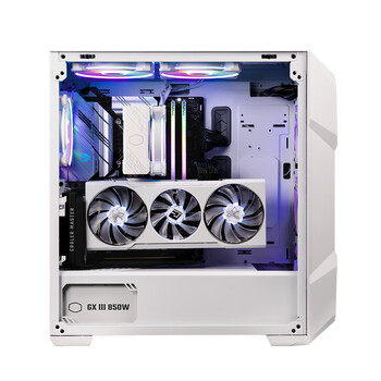 酷冷至尊（CoolerMaster）TD500MESHV2白 EATX电脑中塔机箱 冲孔前面板/钢玻侧板/双360水冷位/配3ARGB风扇