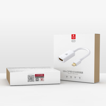 毕亚兹 Mini DP转HDMI转换器 雷电2接口转接头 迷你DP转接线 Surface扩展坞苹果Mac/Air Pro接电视投影仪