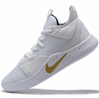 保罗乔治3代母亲节pg3黑白银灰白金配色低帮气垫男女款实战篮球鞋 天